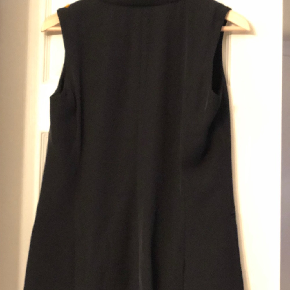 Calvin Klein Black Sleeveless Blazer Vest - Picture 3 of 7